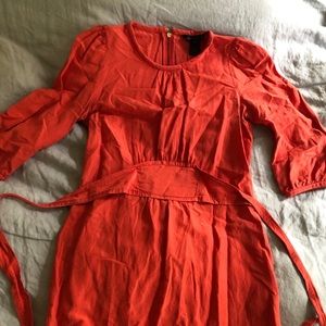 Coral Linen and Silk Marc by Marc dress size 4
